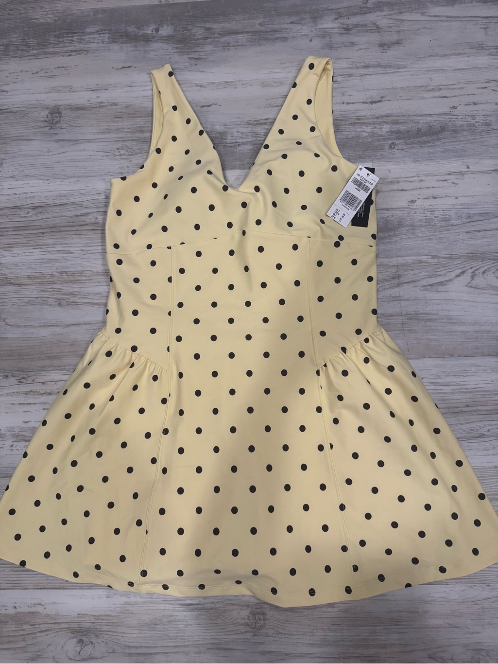 Abercrombie & Fitch Yellow Polka Dot Sleeveless Dress — image 3 of 4